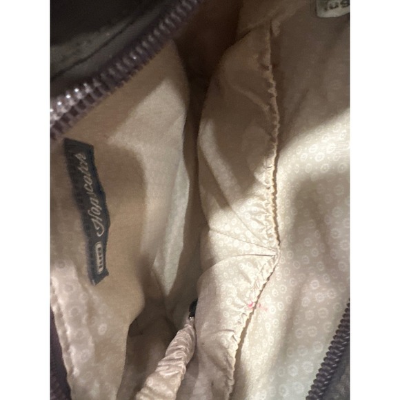 Lug Hopscotch Crossbody Bag Brown Quilted Zip Pocket Adjustable Strap - Picture 8 of 11